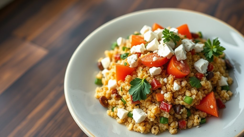 protein rich quinoa burrito bowls