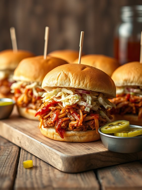 pulled jackfruit sandwich sliders