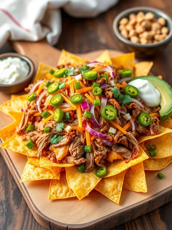 pulled pork bbq nachos