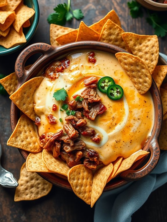 pulled pork cheese dip