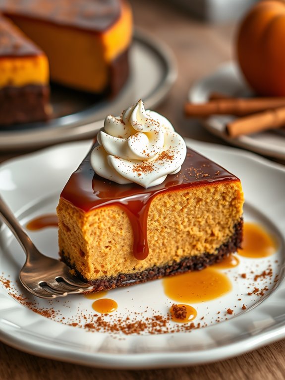 pumpkin cheesecake with espresso