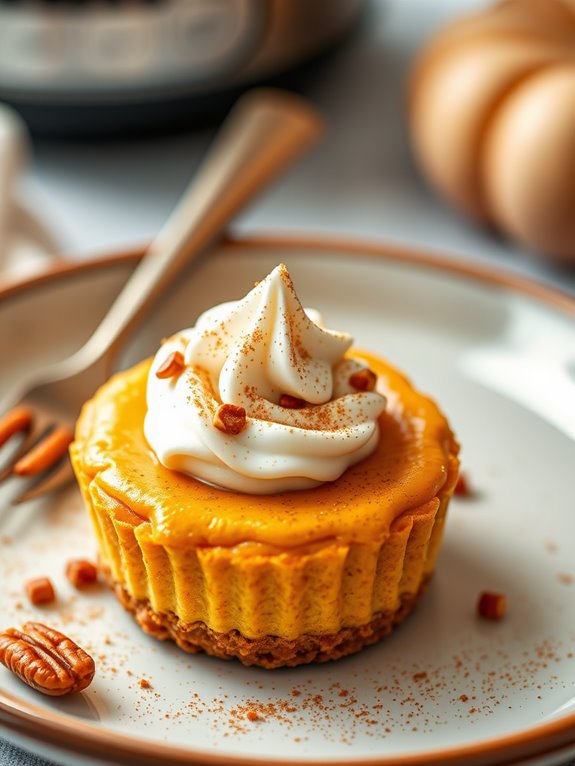 pumpkin cheesecakes in minutes