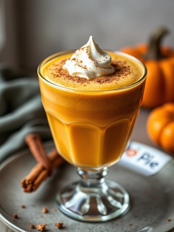 pumpkin pie flavored smoothie