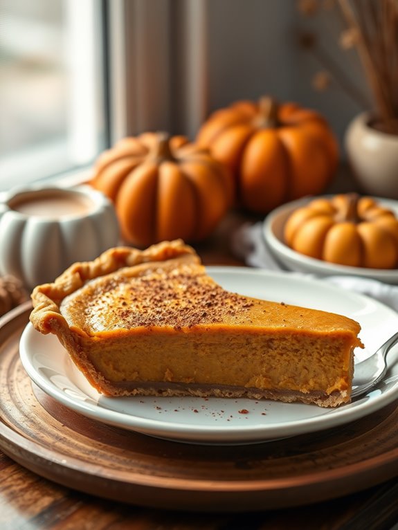 pumpkin pie with spices