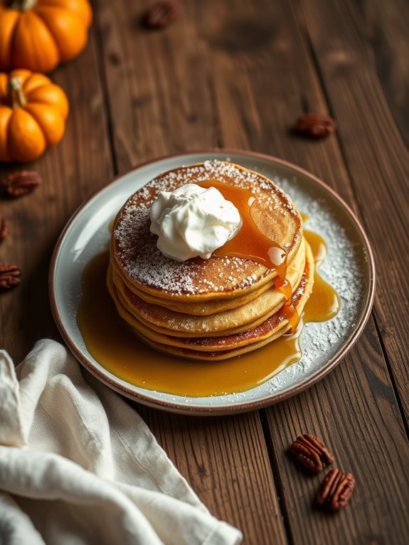 pumpkin spice flavored pancake