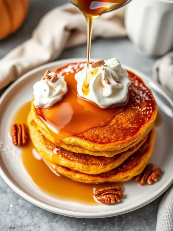 pumpkin spice flavored pancakes