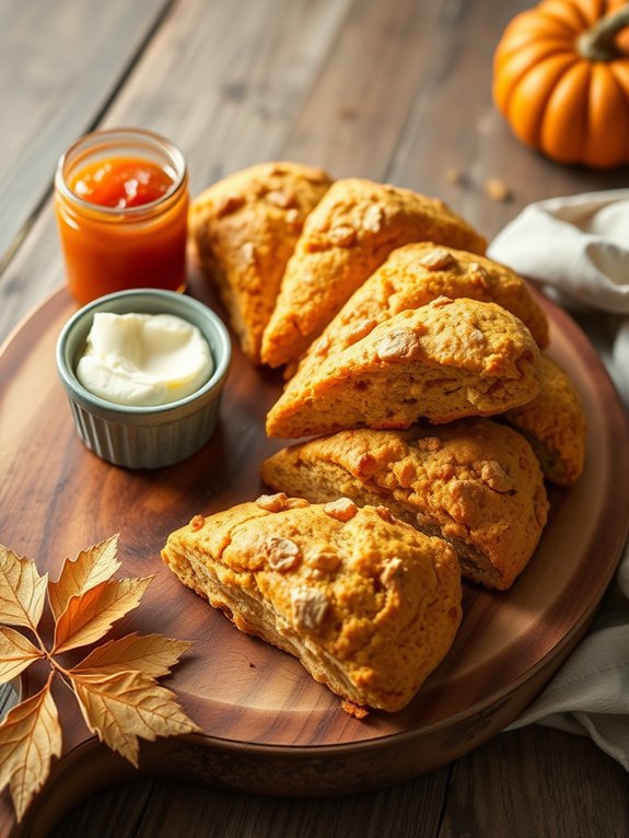 pumpkin spice flavored scones