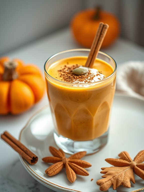 pumpkin spice protein smoothie