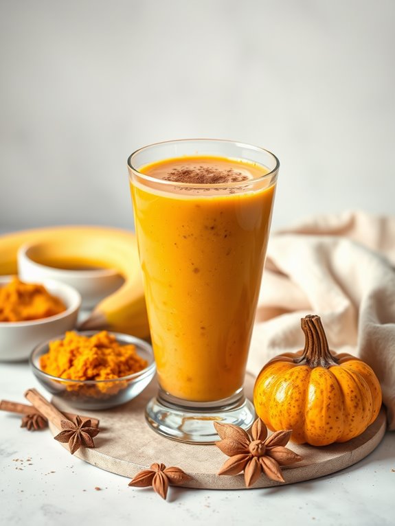 pumpkin spice protein smoothie