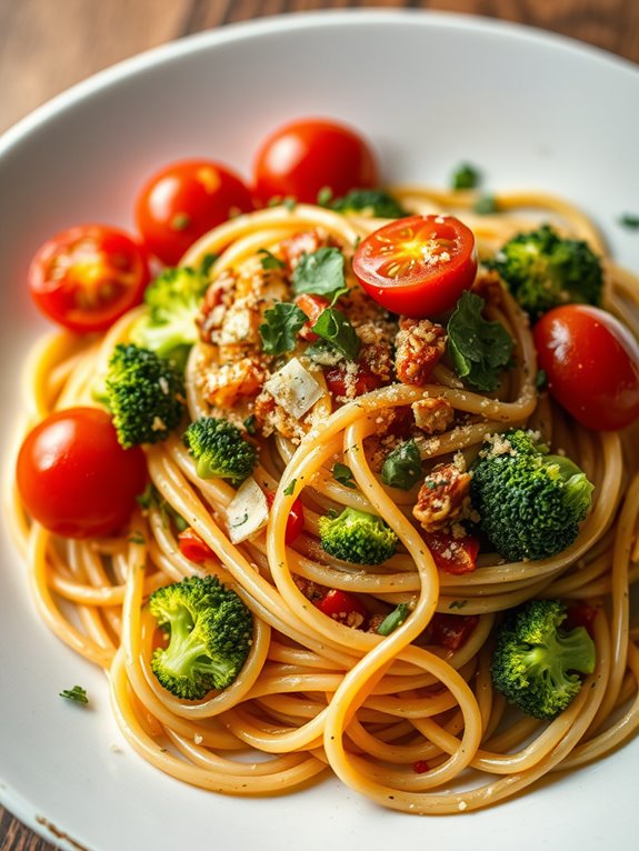 quick vegetable pasta dish