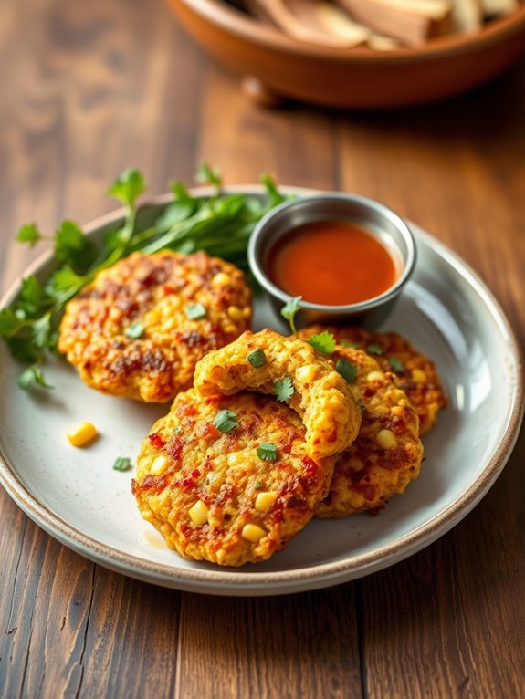 quinoa and corn fritters