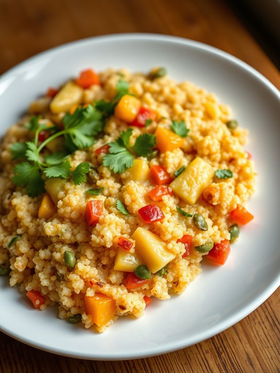 quinoa based healthy khichdi recipe