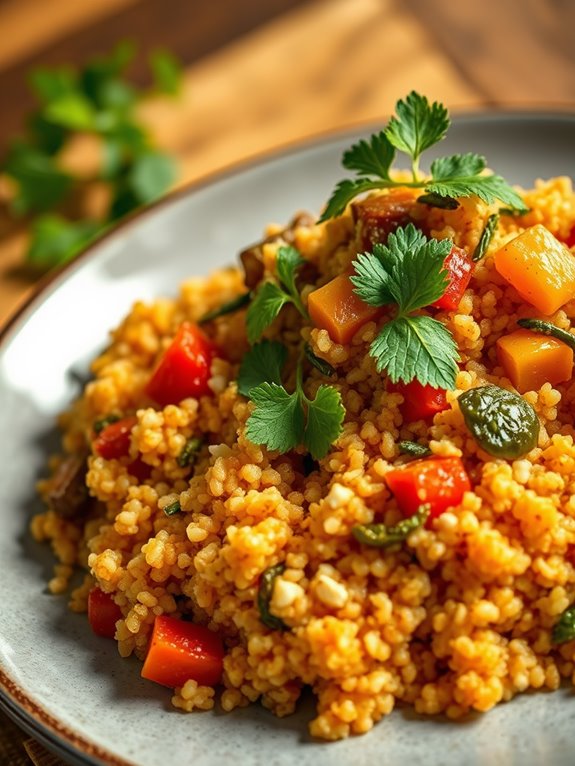 quinoa based hyderabadi biryani