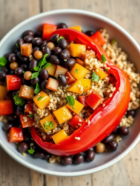 quinoa black bean bowl