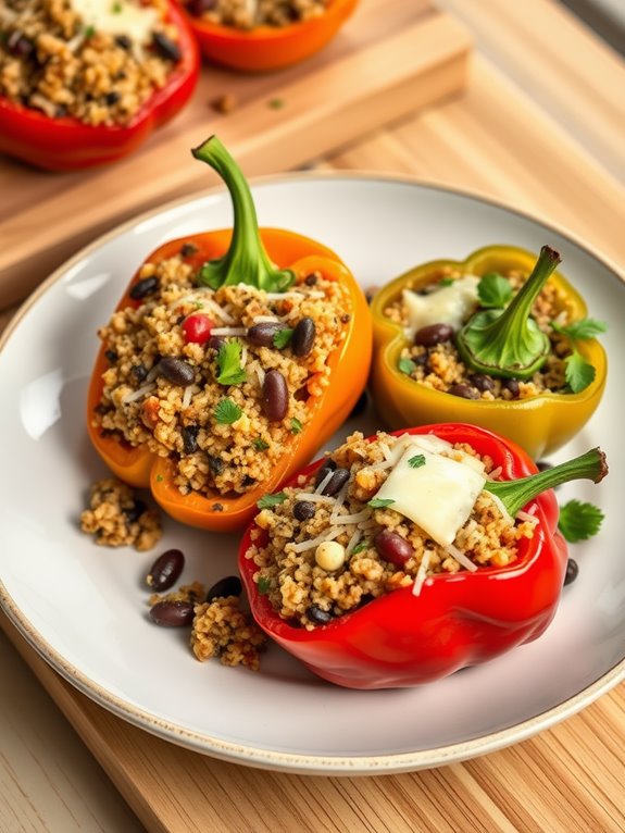 quinoa filled bell peppers recipe