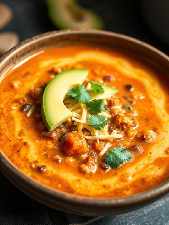 quinoa filled taco soup