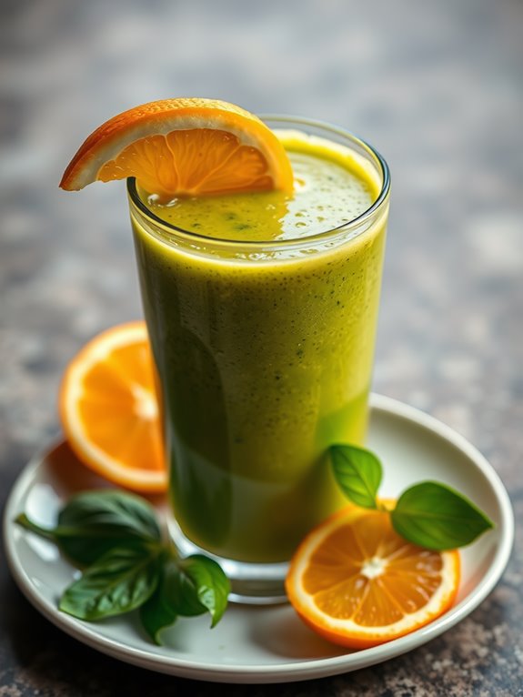 refreshing citrus green smoothie