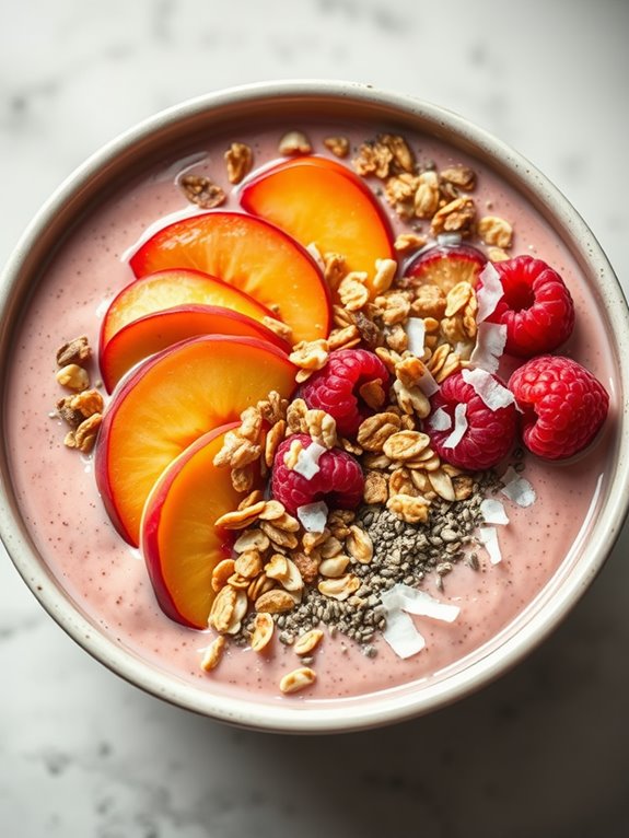 refreshing fruity smoothie bowl