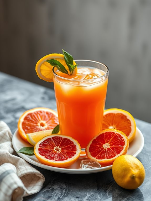 refreshing ginger citrus drink