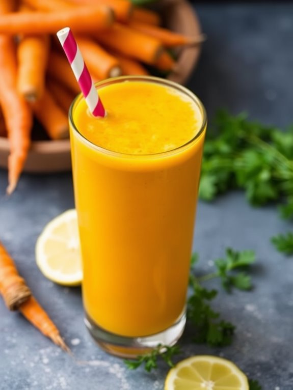 refreshing spicy carrot juice