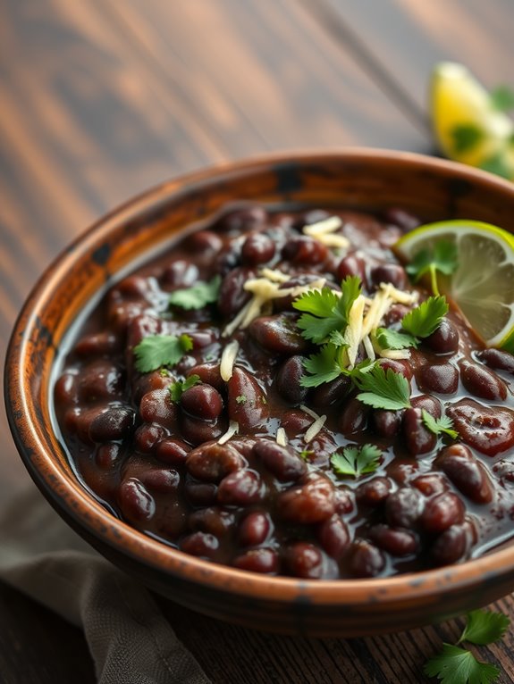 refried black bean recipe