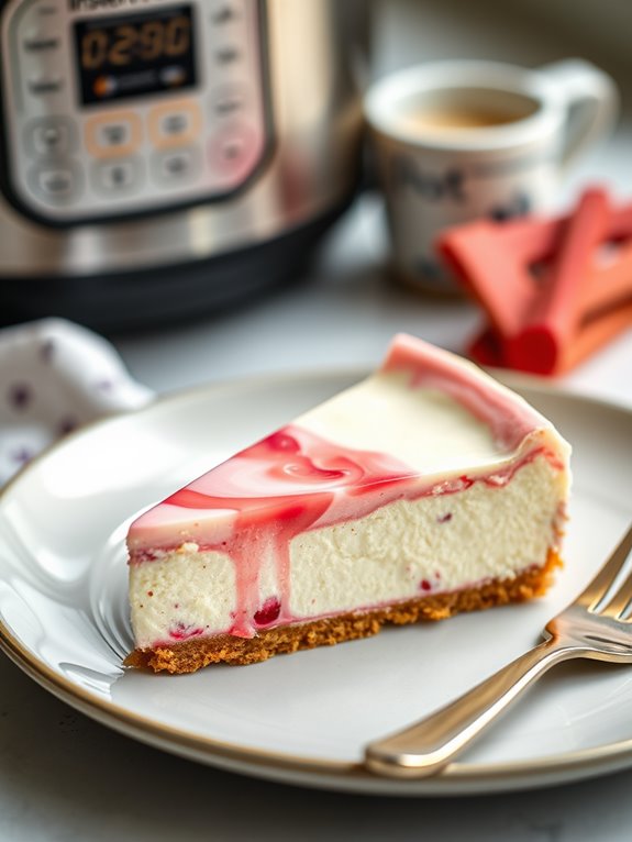 rhubarb cheesecake in instant pot