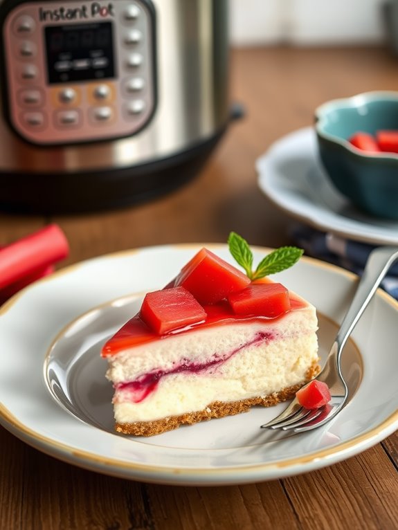 rhubarb cheesecake instant pot recipe