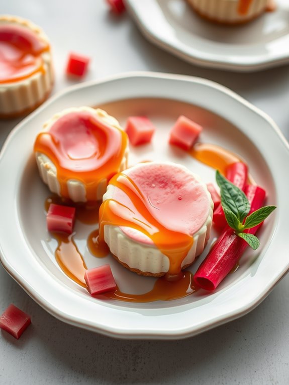 rhubarb cheesecakes in instant pot