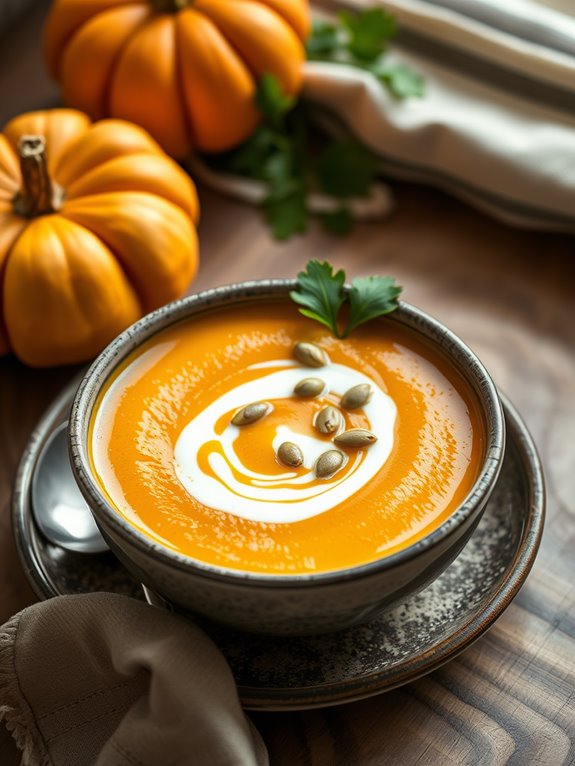 rich and velvety pumpkin soup