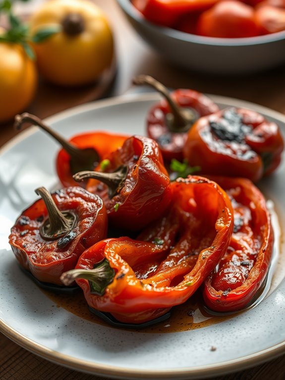 roasted smoky bell peppers