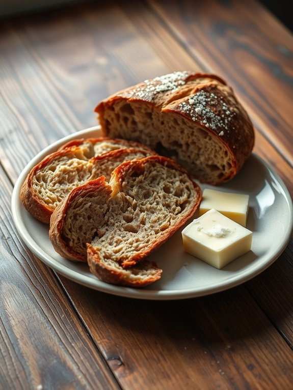 rustic no knead rye bread