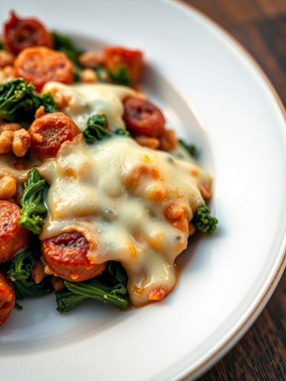 sausage and kale dish