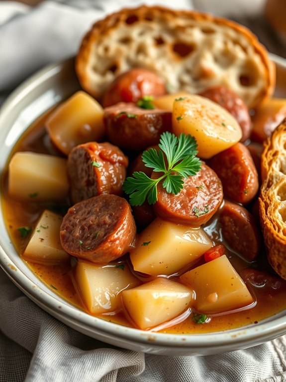 sausage and potato dish