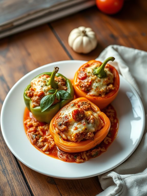 sausage cheese stuffed peppers