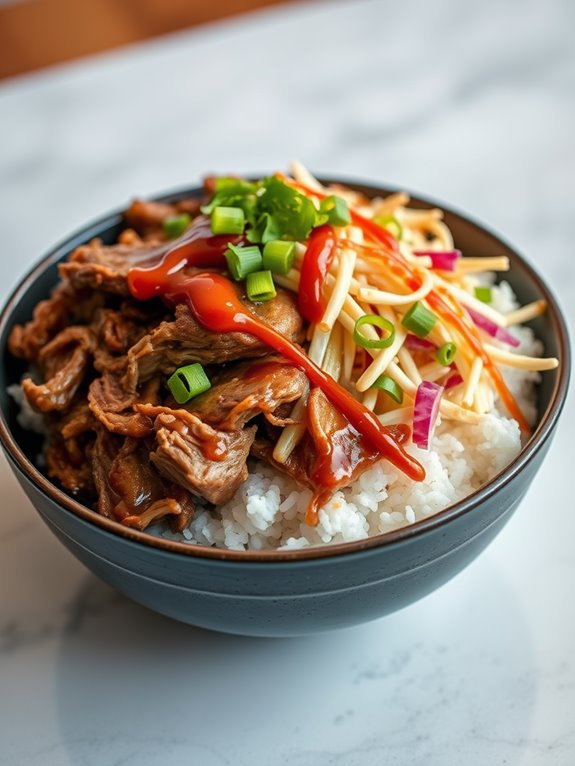 savory asian pulled pork