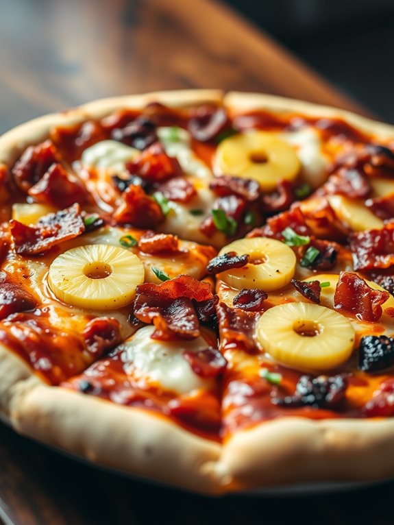 savory bacon with pineapple