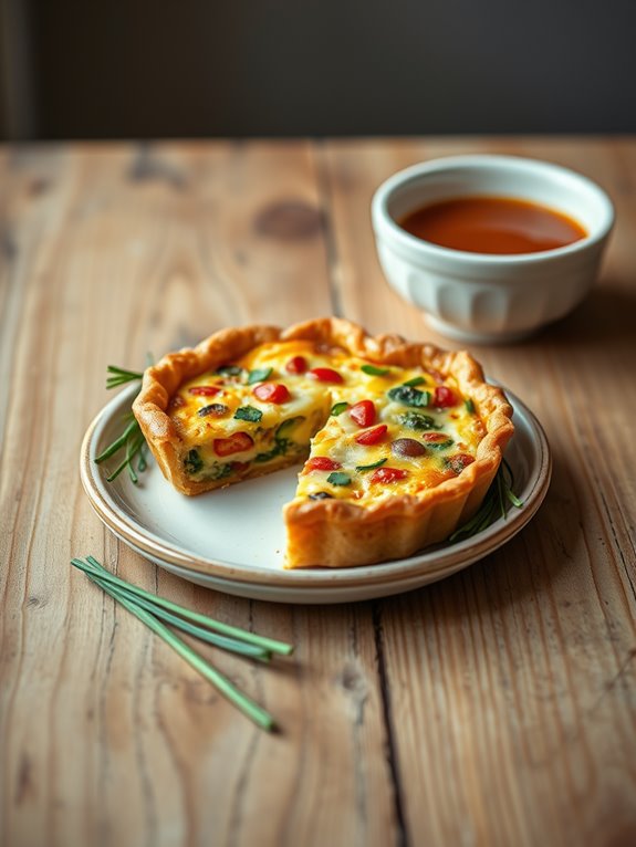 savory baked egg tart