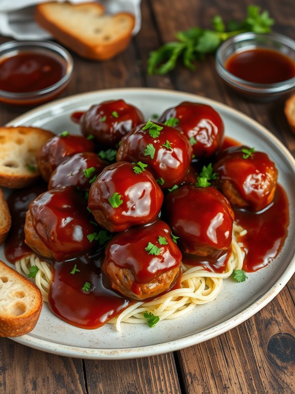 savory barbecue meatball recipe