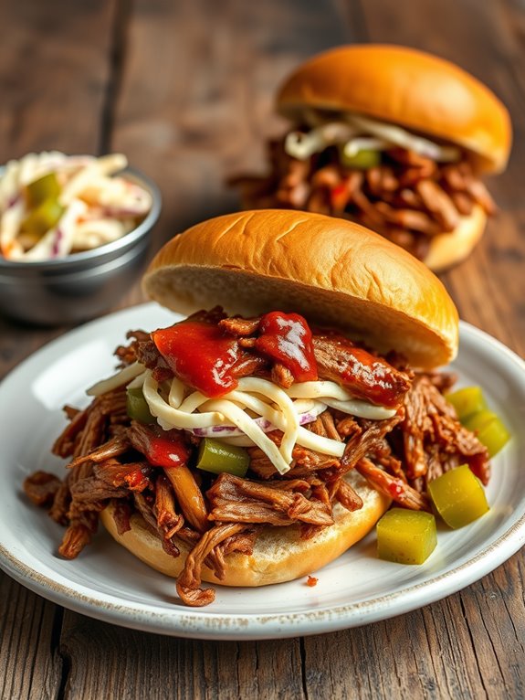 savory bbq beef sandwiches