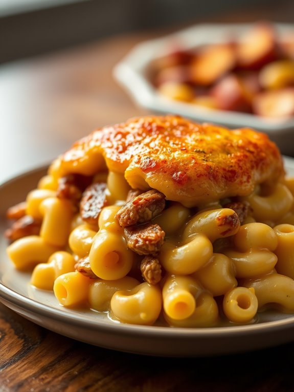 savory bbq macaroni dish