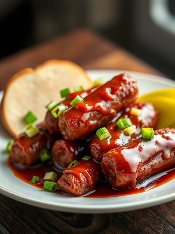 savory bbq sausage bites