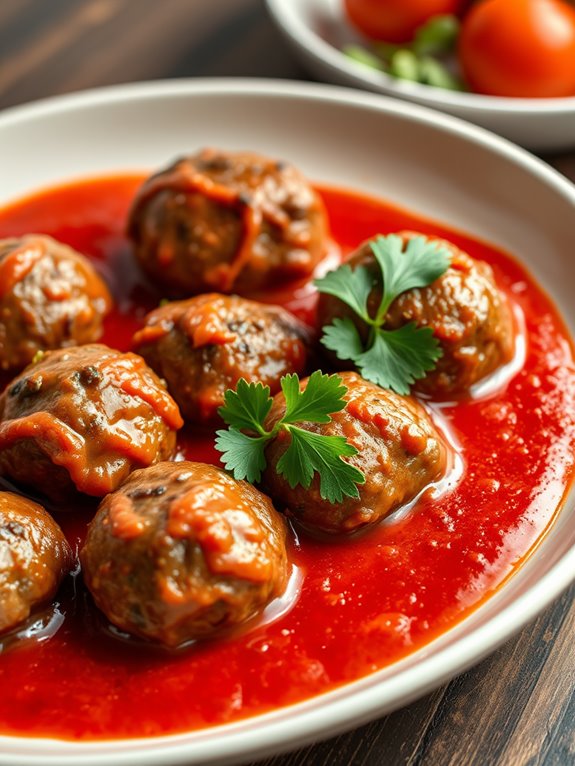 savory beef meatballs recipe