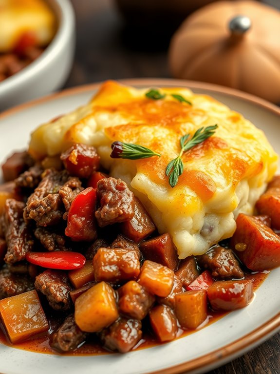 savory beef potato casserole