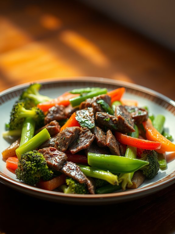 savory beef vegetable mix