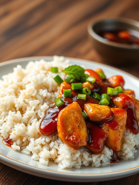 savory chicken with rice