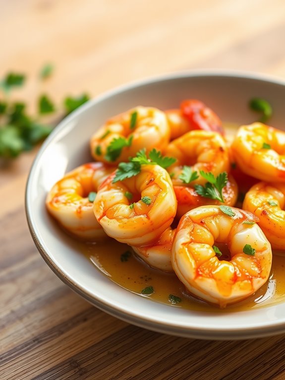 savory garlic butter shrimp