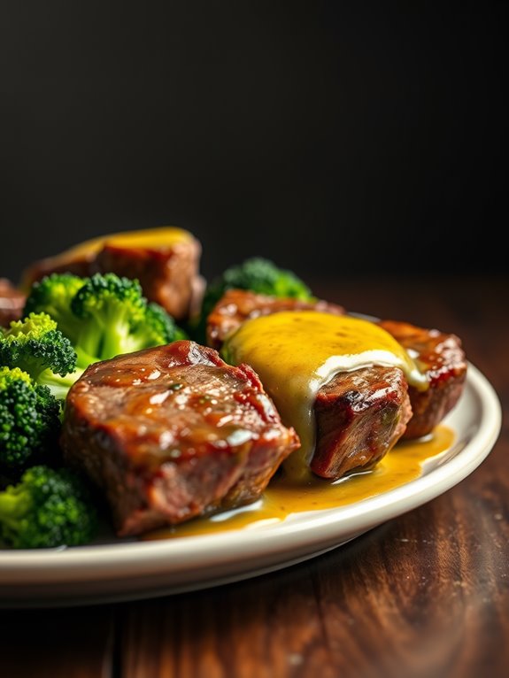 savory garlic steak bites