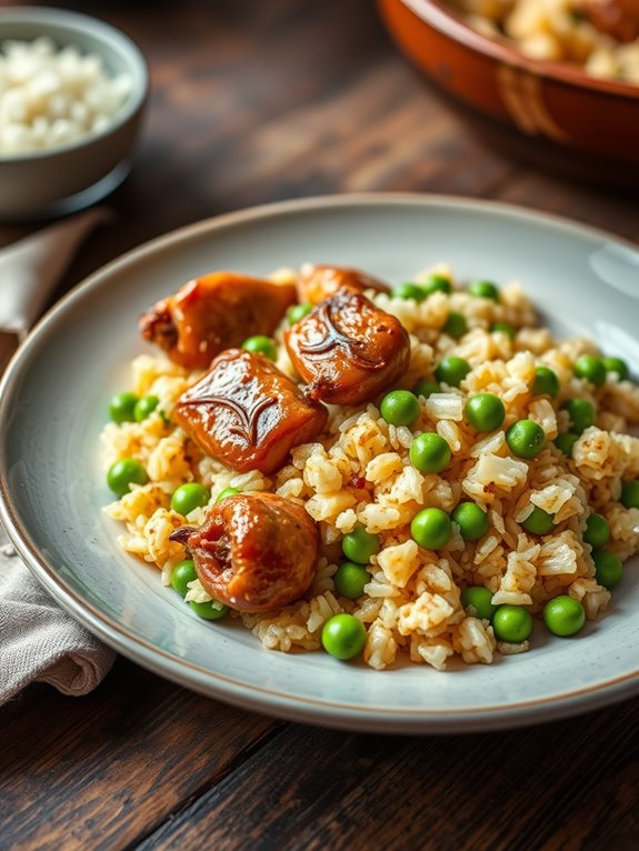 savory gizzard rice dish