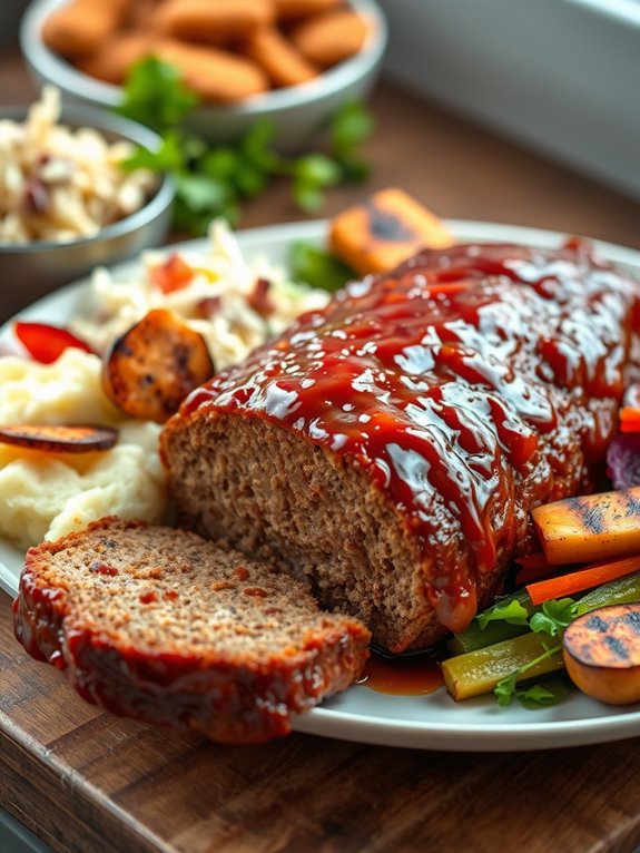 savory glazed meatloaf recipe