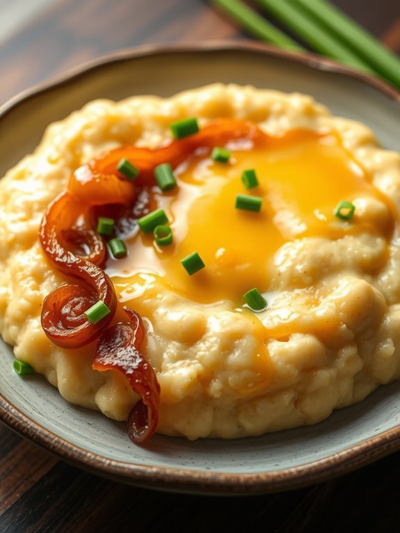 savory gouda onion grits